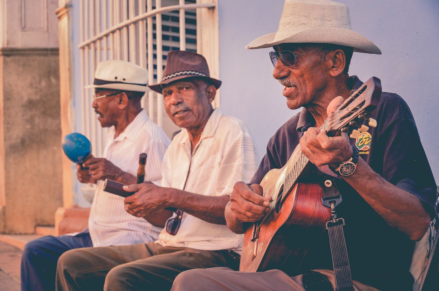 Artista preparando uma prévia de música