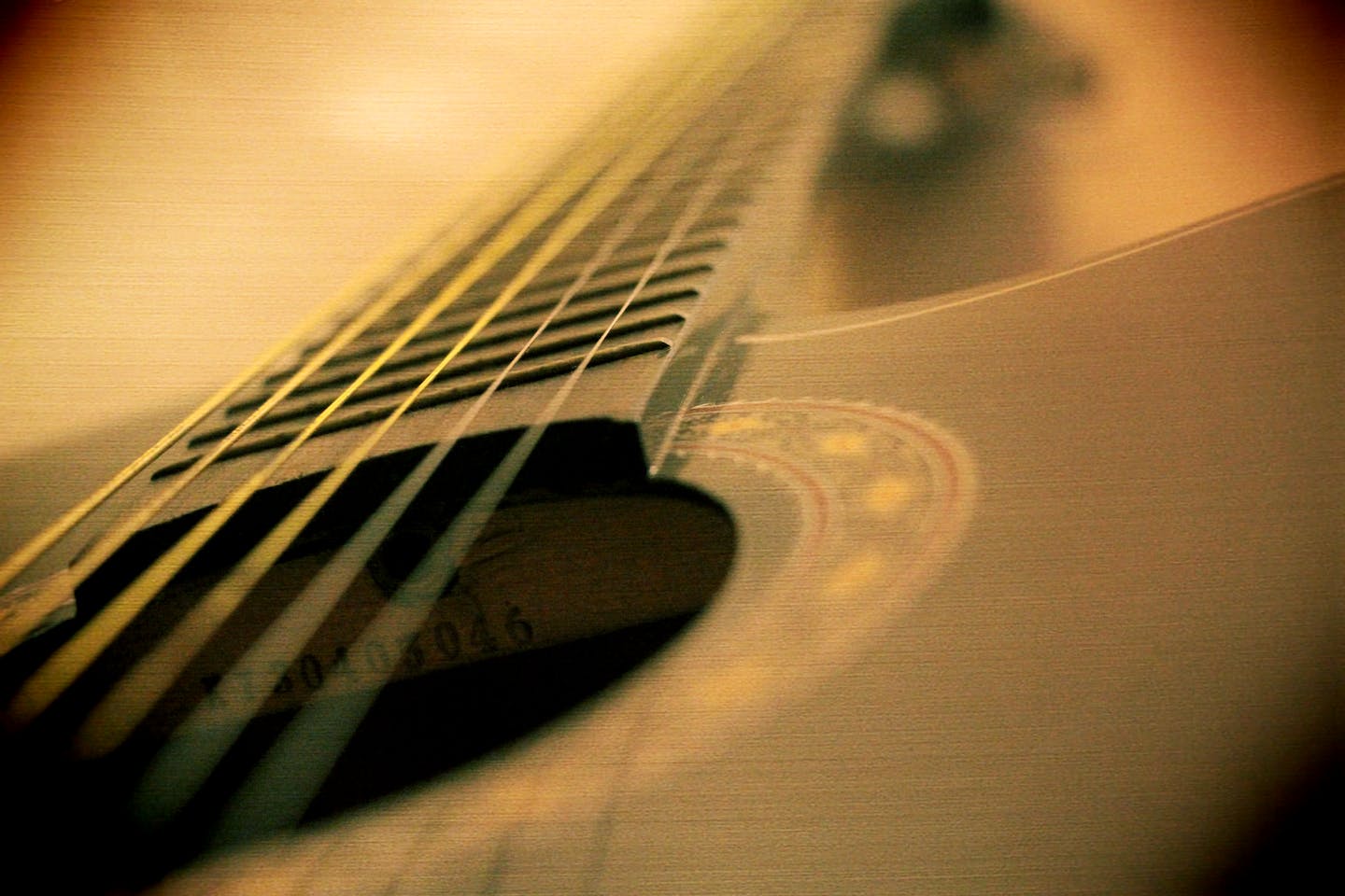 Musician working in a recording studio